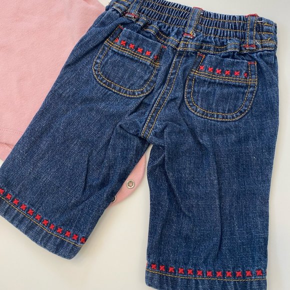 Baby Girls Denim Outfits Bundle, Size 0-3M - Picture 5 of 8